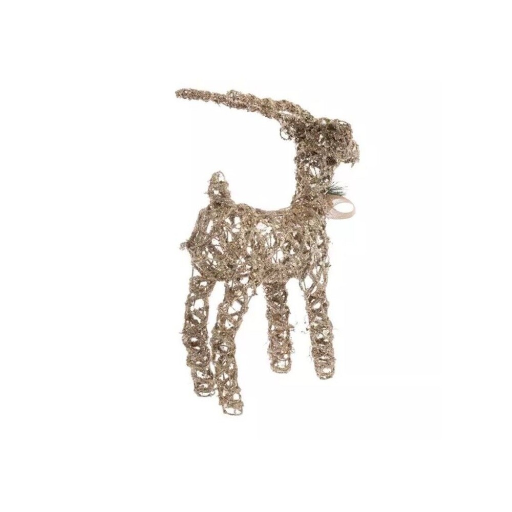 New 1 Christmas Reindeer Figurines 19” Standing Holiday Decorations - Picture 6 of 11